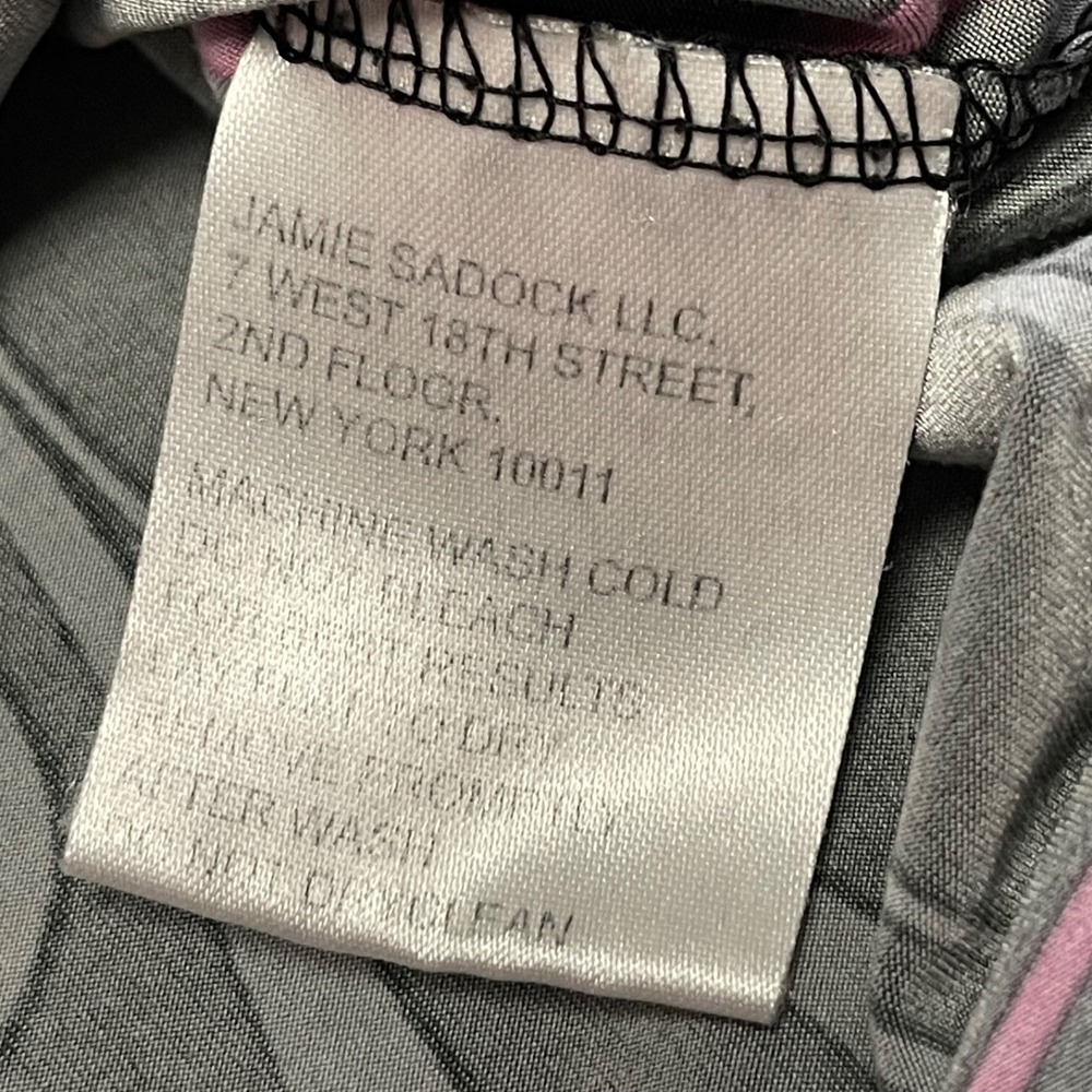 Vintage Jamie Sadock Women's Sz Small Black Cap Sleeve 1/4 Zip Polo Shirt - Picture 14 of 14